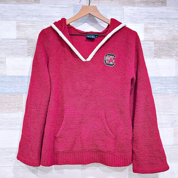 South Carolina Gamecocks Kashwere Chenilla Hooded Sweater Red Womens Small - Picture 1 of 7
